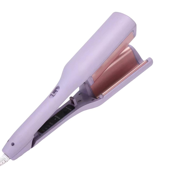 Маша за коса Homyl V-образна, 32 мм, виолетова, 29x6 см