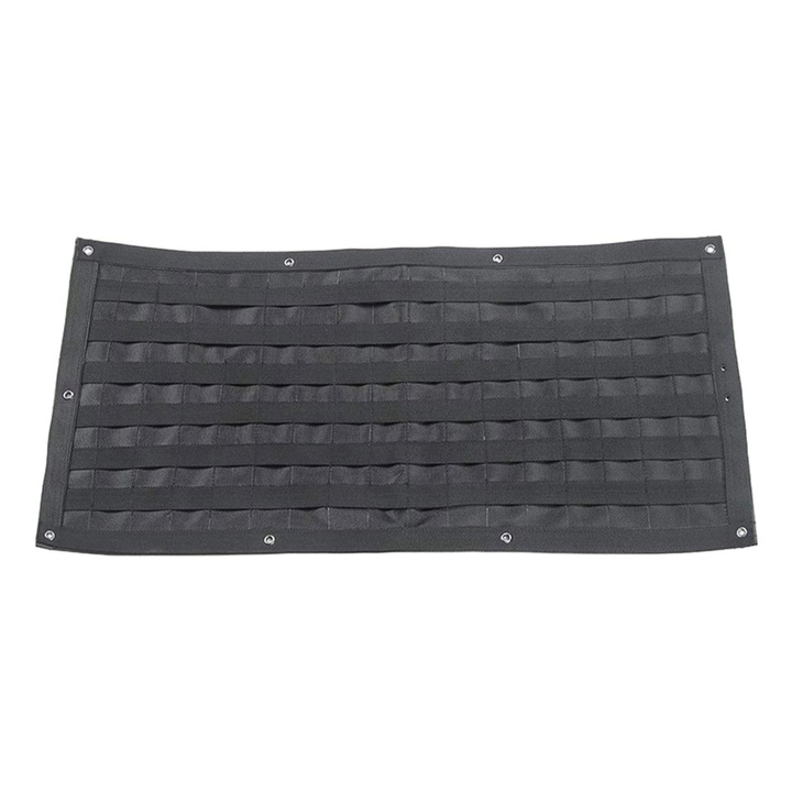 Geanta de Depozitare pentru Hayon cu Panou Molle, Organizator Cargo si Scule pentru Usa Spate a Masinii, Buzunare Multiple pentru Accesorii Interior Auto si Portbagaj