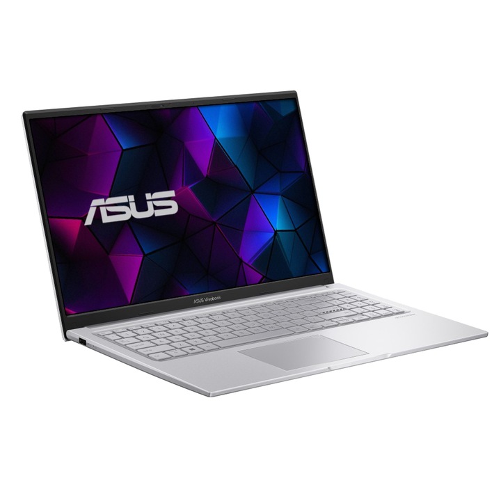 Asus VivoBook X15 Laptop, Intel Core 5 120U, 16GB Memória, 2000GB SSD, 15.6" FullHD kijelző, Ezüst, Magyar billentyűzet, Böngésző, Vírusirtó, Windows 11 Pro