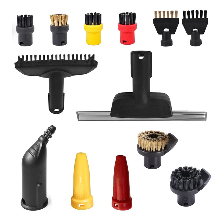 Set accesorii pentru curatare cu aburi, 13 piese, Pentru Karcher SC1 SC2 SC3 SC4 SC5 SC7 CTK10 CTK20