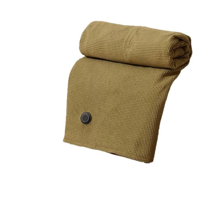 Patura electrica USB, 150x80cm, 3 niveluri de incalzire, lavabila, utilizare in masina, camping, birou