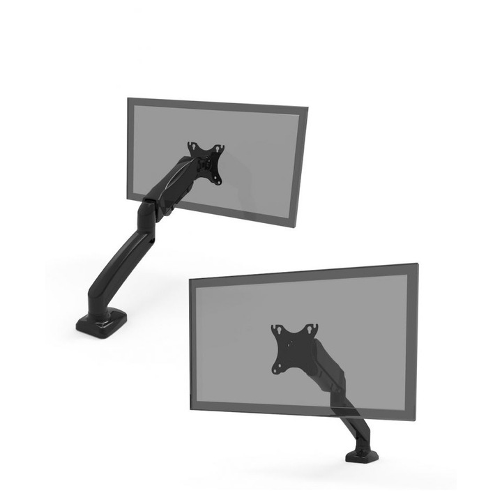 Port Designs Desk Mount Monitor Display Arm Black, 209345, Fali-, monitor-, projektortartó