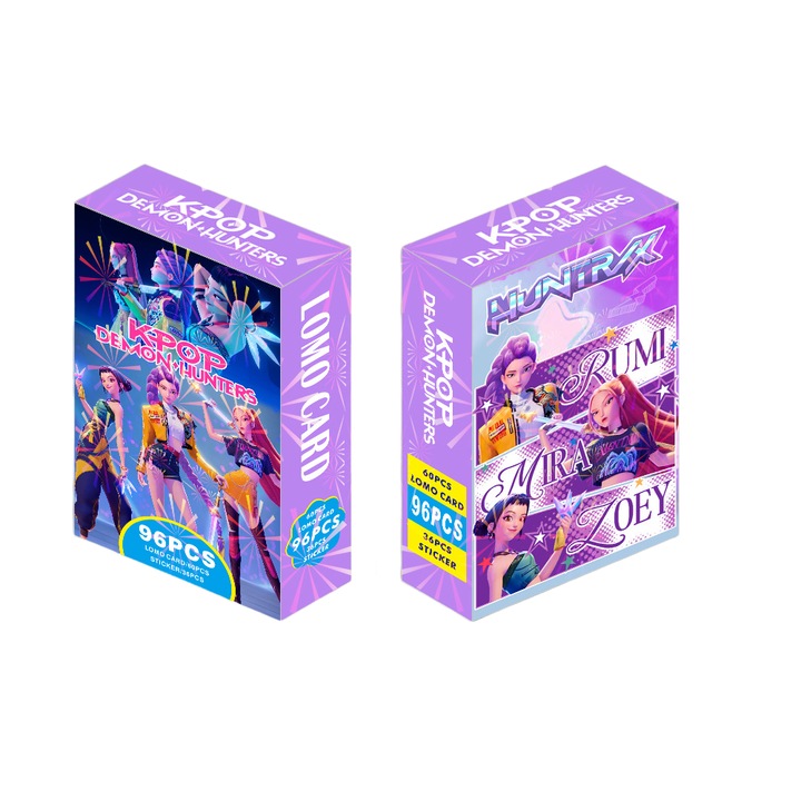 96 db LOMO kártya szett, Kpop Demon Hunters, Multicolor