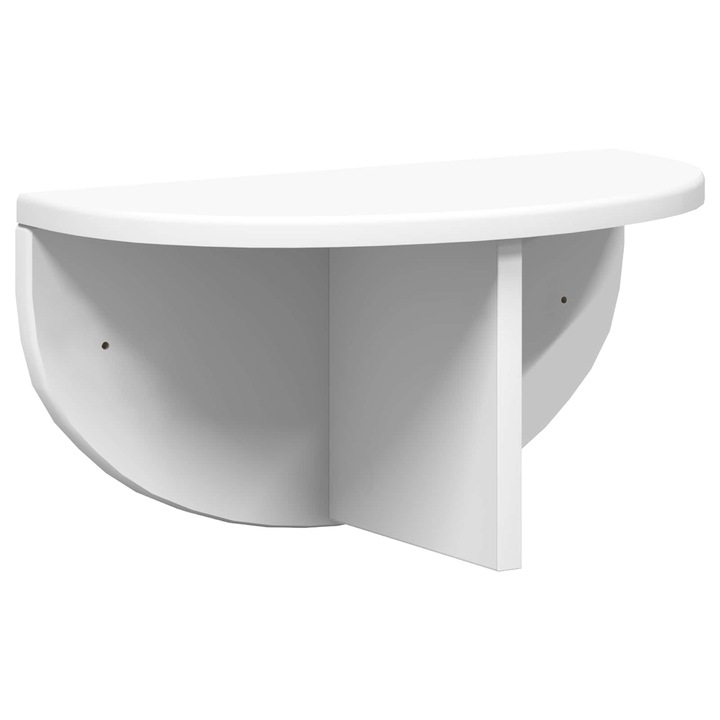 Raft de perete vidaXL Pe perete Alb 38 x 19 x 19 cm Lemn compozit