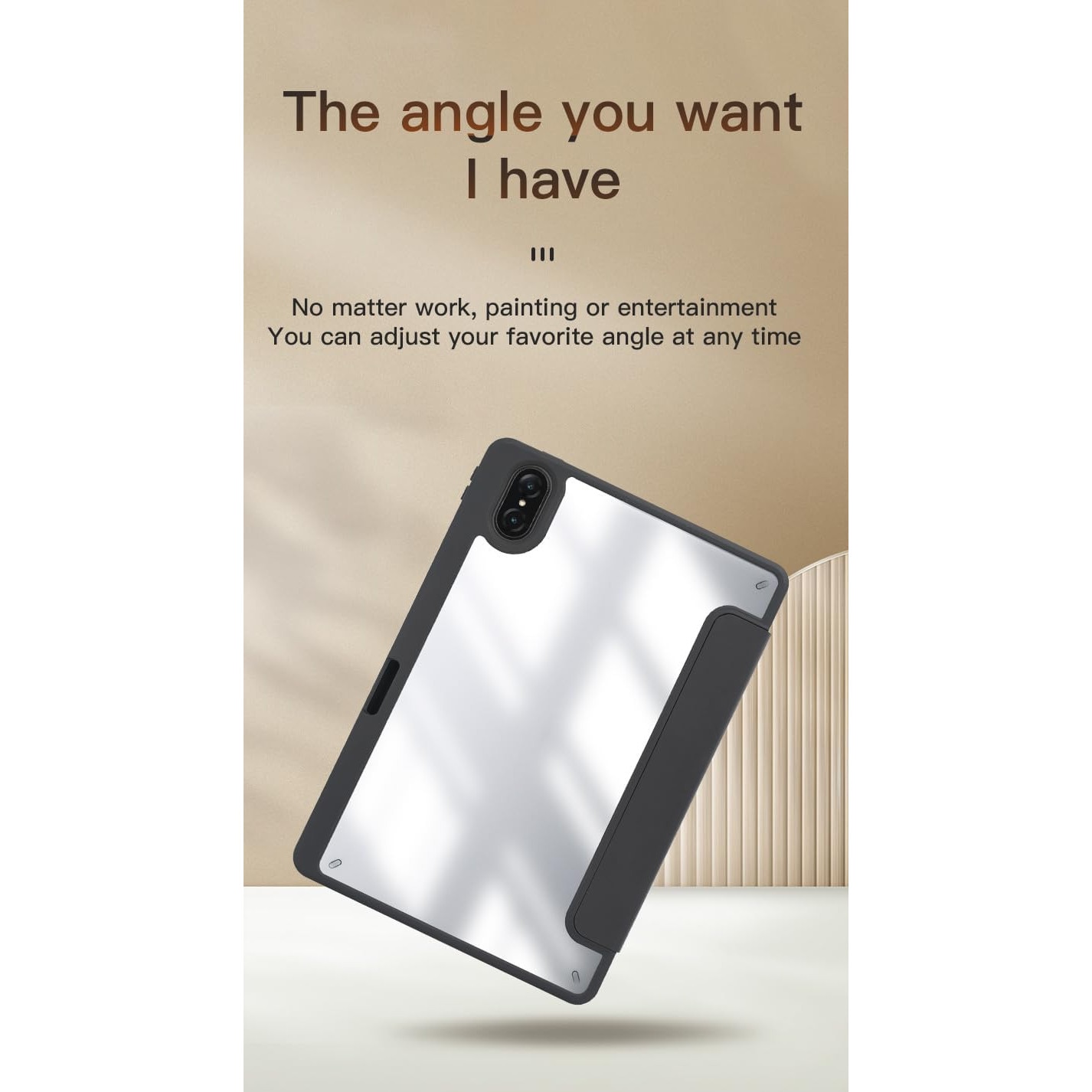 Husa premium pentru Samsung Galaxy Tab A11/A9 (2025/2023), 8.7", Sigloo, tip Origami, suport Smart Pen, rezistent la socuri, Roz