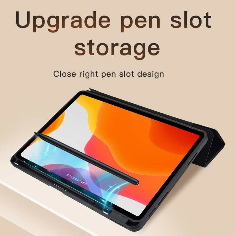 Husa premium pentru Samsung Galaxy Tab A11/A9 (2025/2023), 8.7", Sigloo, tip Origami, suport Smart Pen, rezistent la socuri, Roz