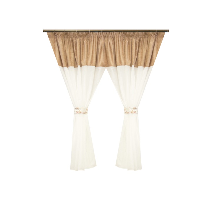 Perdea Velaria in ivoire, 320x140 cm