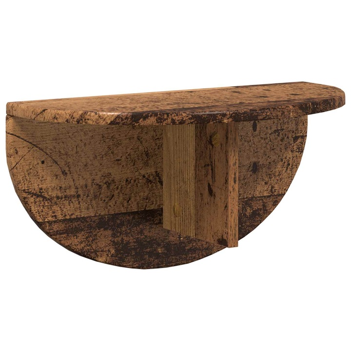 vidaXL Falpolc Falra szerelhető Öreg fa 48 x 24 x 24 cm Faanyag 891444
