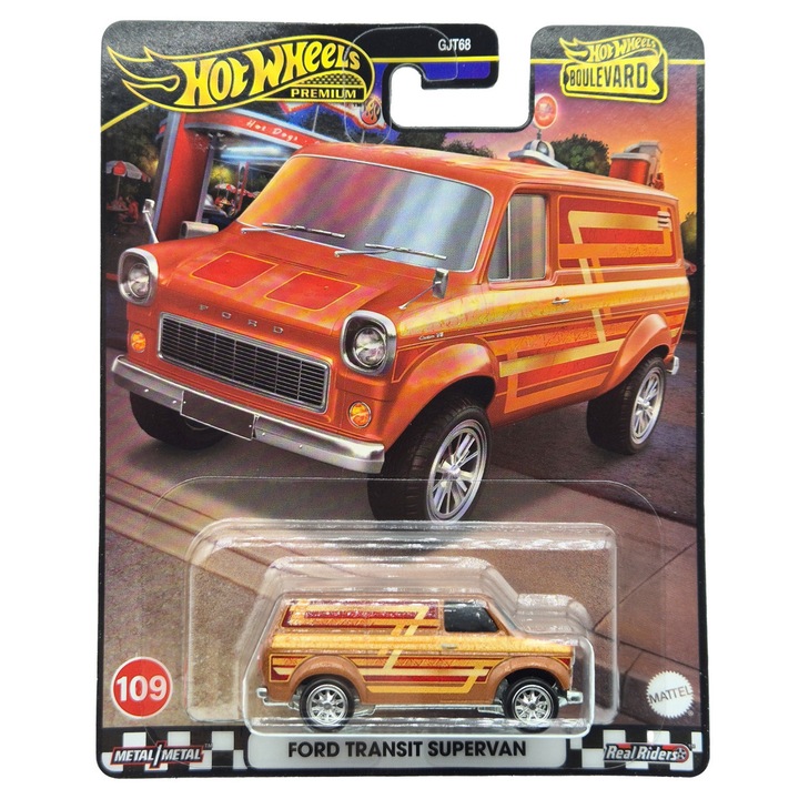 Hot Wheels Premium - Boulevard - Ford Transit Supervan - Hot Wheels - 1:64