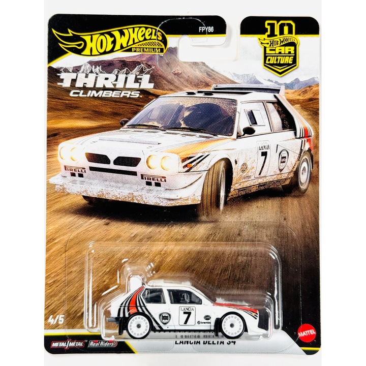 Hot Wheels Premium - Thrill Climbers 4/5 - Lancia Delta S4 - Hot Wheels - 1:64