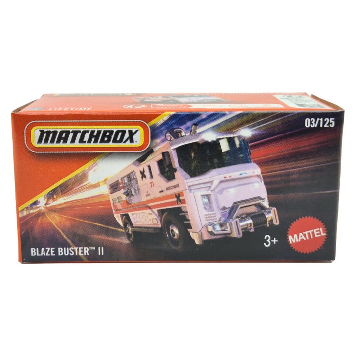 Blaze Buster II - tűzoltóautó - tűzoltó - 03/125 - Matchbox - 1:64