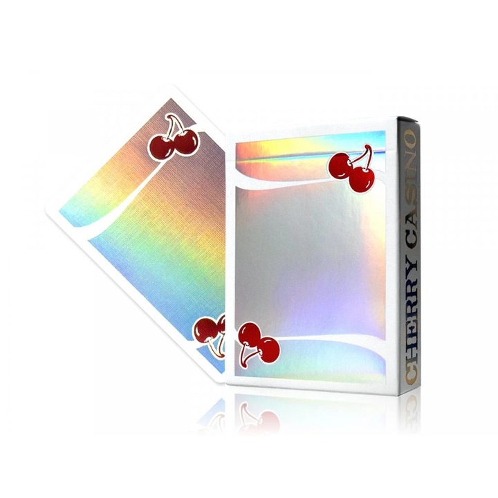 Carti de joc USPCC, Cherry Casino Sands Mirage, Holografice, 52 carti, multicolor