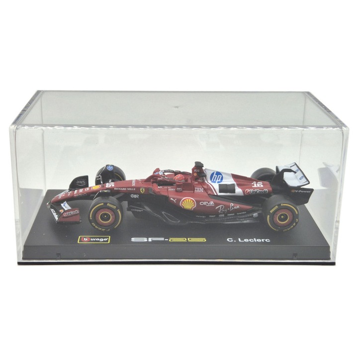 Ferrari SF-25 Team Scuderia F1 #16 (2025) - Charles Leclerc - PILÓTÁVAL - Bburago - 1:43