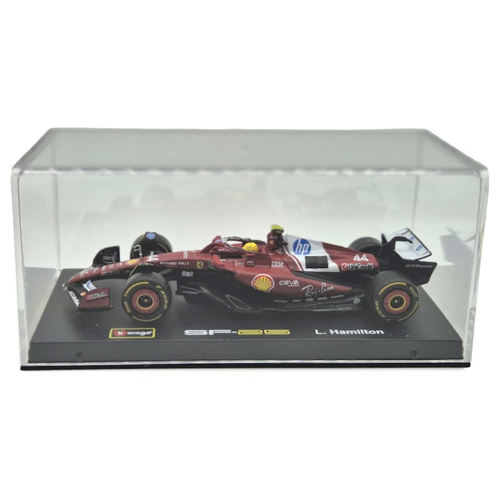 Ferrari SF-25 Team Scuderia F1 #44 (2025) - Lewis Hamilton - PILÓTÁVAL - Bburago - 1:43