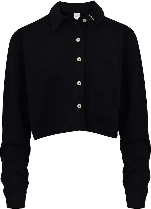 Bluza dama, Reebok, CL WDE FLEECE LAYER HT7868, negru, bumbac