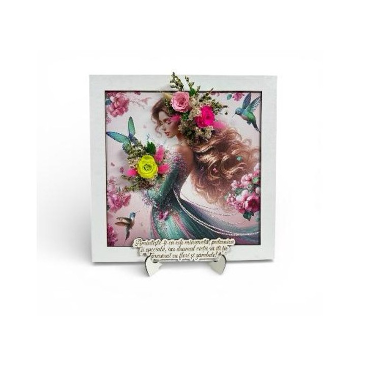 Tablou cu flori criogenate