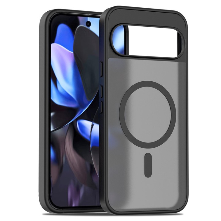 Etui pentru Google Pixel 10 Pro XL, ERBORD, compatibil cu MagSafe, TPU, acrilic, negru
