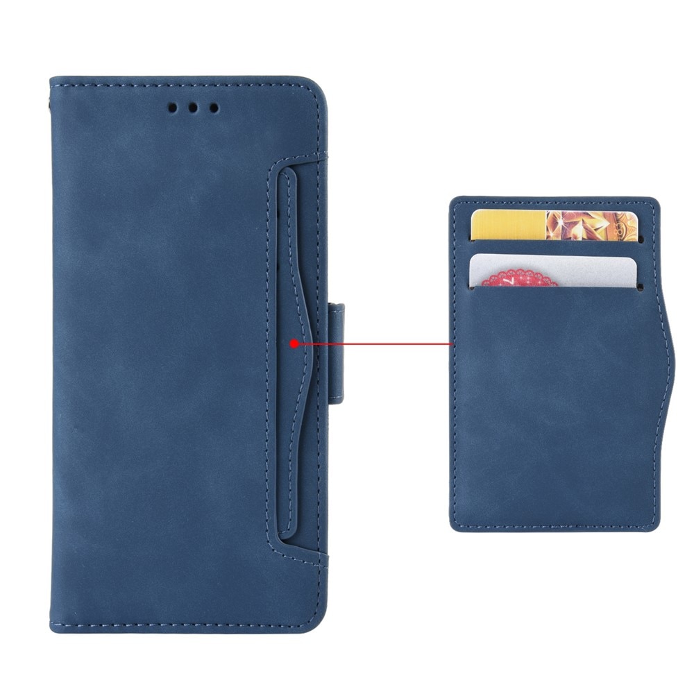 Husa flip pentru Oppo A6 Pro 5G, slot pentru card, albastru