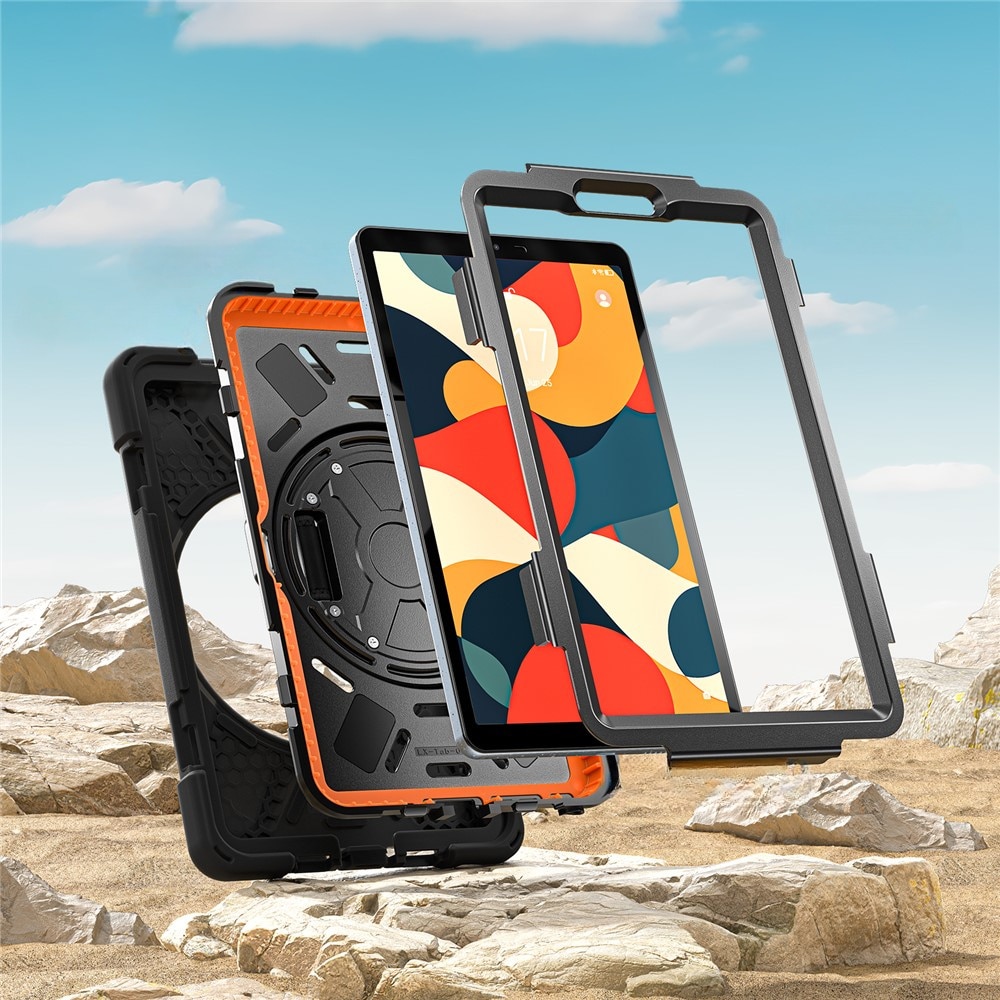 Husa tableta XGSM pentru Lenovo Tab One 8,7", panza cu suport 360° si curea de umar, neagra