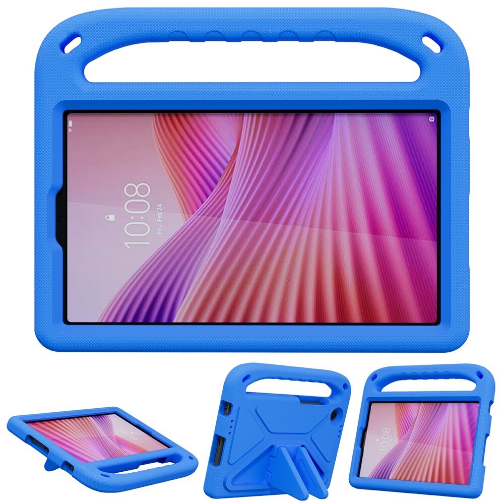 Husa pentru tableta Lenovo Tab One 8,7", cu maner, albastra, 2 in 1, protectie sporita