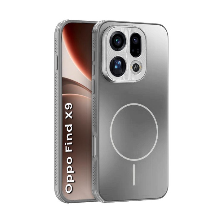 Husa telefon Oppo Find X9, XGSM, tytan, compatibila cu MagSafe, protectie sporita, design elegant