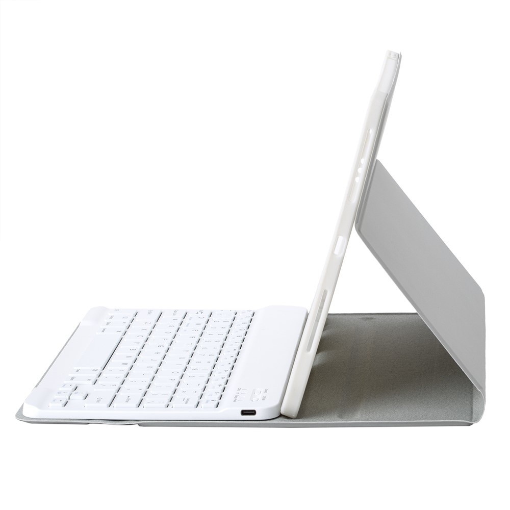 Husa cu tastatura pentru Samsung Galaxy Tab A11+, 2 in 1, gri, slot pentru stylus