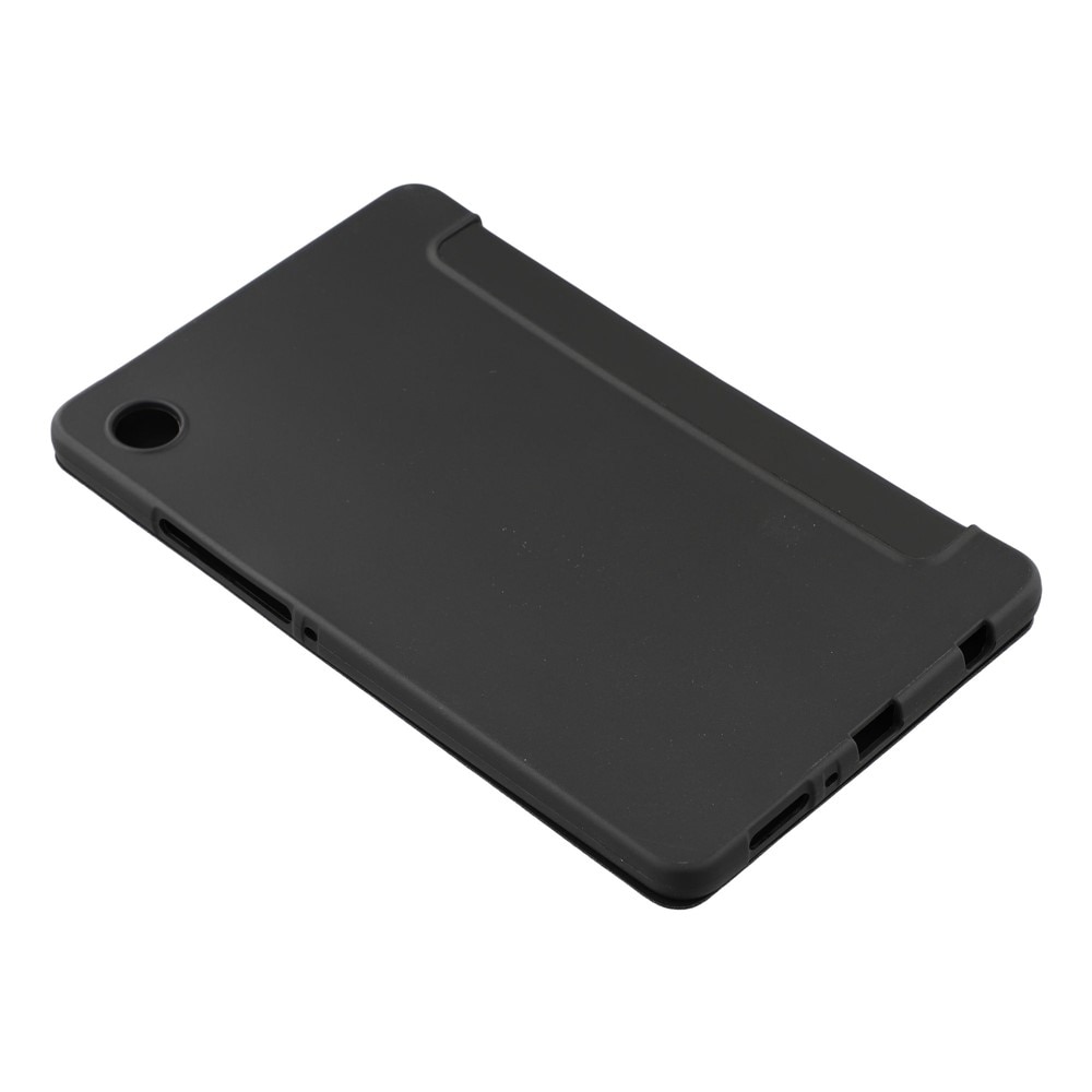 Husa Tri-fold pentru Samsung Galaxy Tab A11, neagra, protectie 360, material PU si silicon