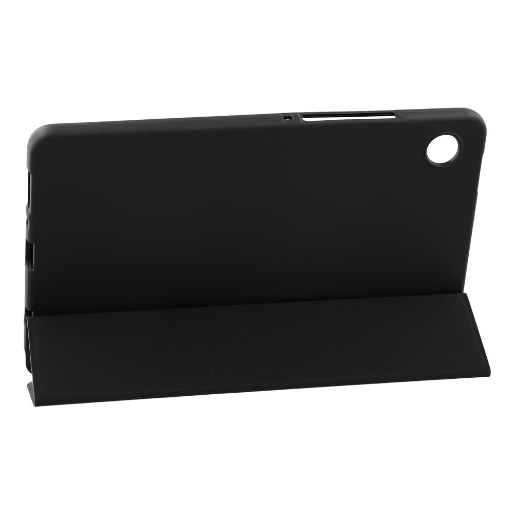 Husa Tri-fold pentru Samsung Galaxy Tab A11, neagra, protectie 360, material PU si silicon