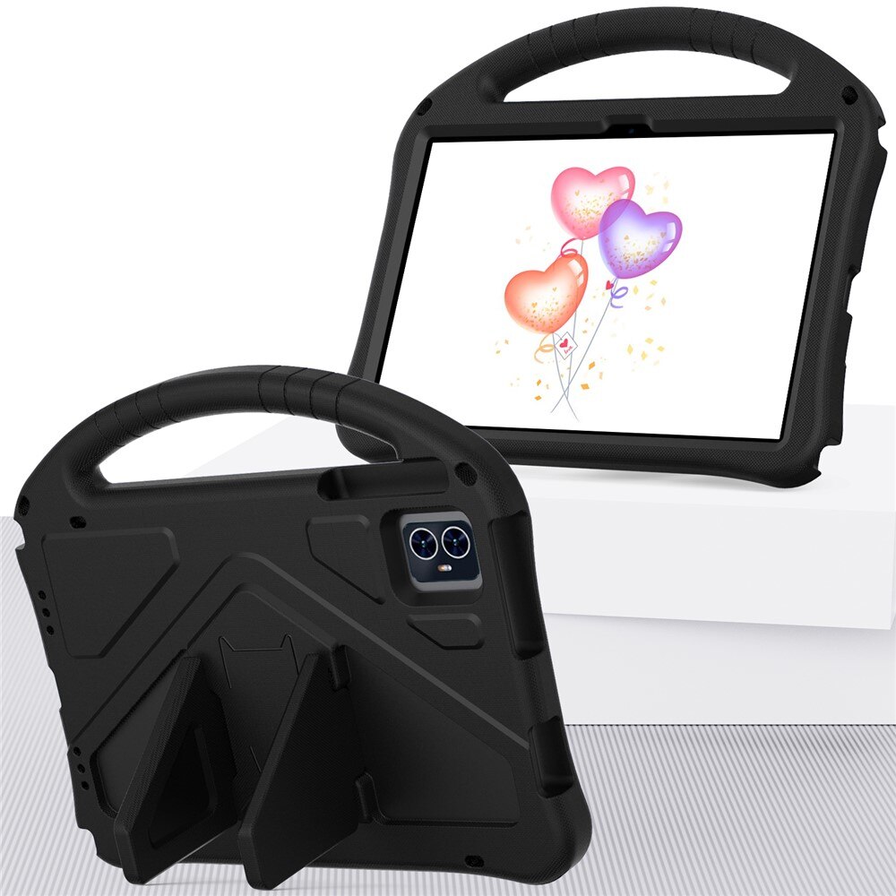 Husa pentru tableta T Tablet 2 5G, cu suport si manere, neagra, din spuma EVA