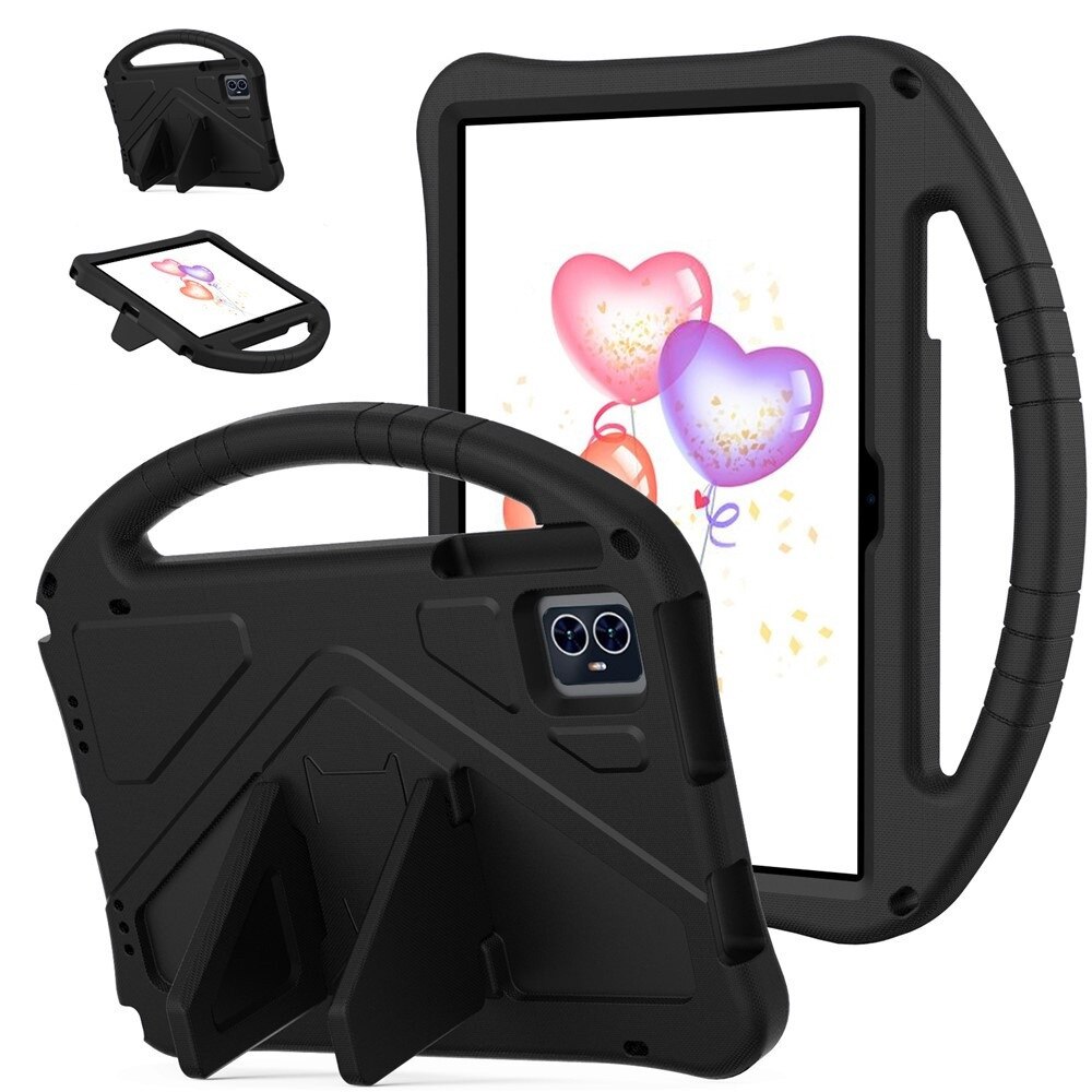 Husa pentru tableta T Tablet 2 5G, cu suport si manere, neagra, din spuma EVA