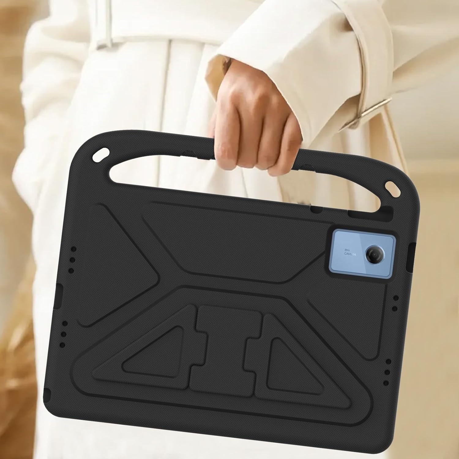 Etui pentru tableta, XGSM, Lenovo Idea Tab 11", negru, cu suport, pentru copii