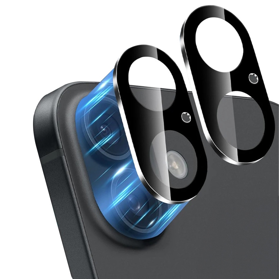 2x Folii protectie ERBORD pentru camera iPhone 17, transparente, 9H, set