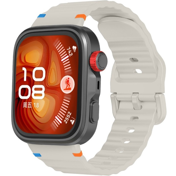 Curea din silicon pentru Huawei Watch Fit 4 / 4 Pro / 3, Bej XGSM