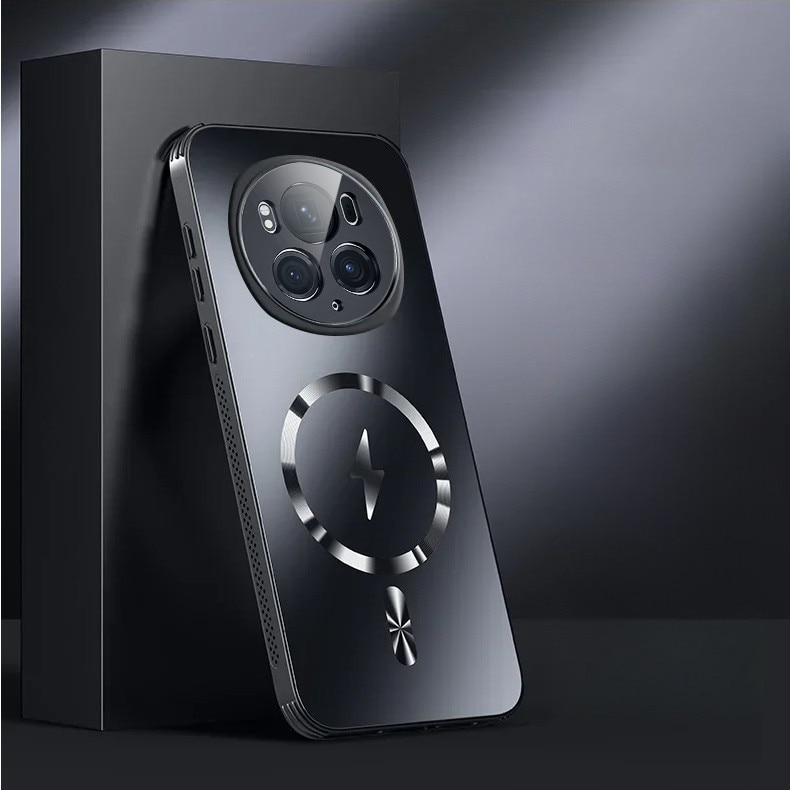 Husa telefon XGSM pentru Honor Magic 6 Pro, MagSafe, neagra, cu protectie pentru camera, dimensiuni precise