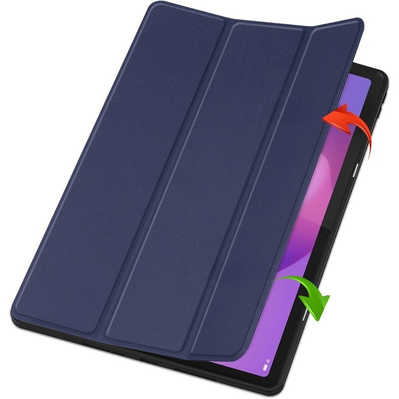 Husa tablete, Lenovo Idea Tab Plus, Smartcase, granat, functie suport, protectie antisoc