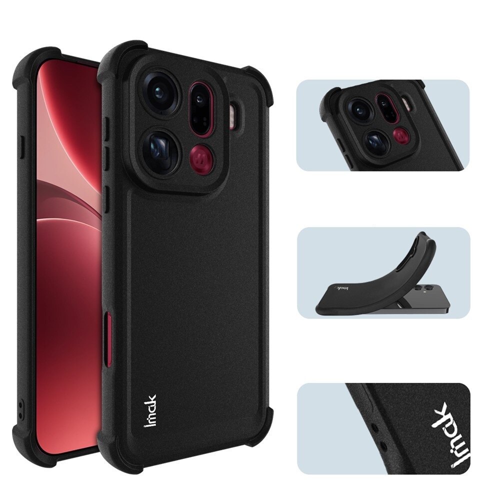 Etui pentru Oppo Find X9 Pro, IMAK, negru, TPU, protectie avansata