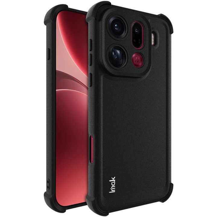 Etui pentru Oppo Find X9 Pro, IMAK, negru, TPU, protectie avansata