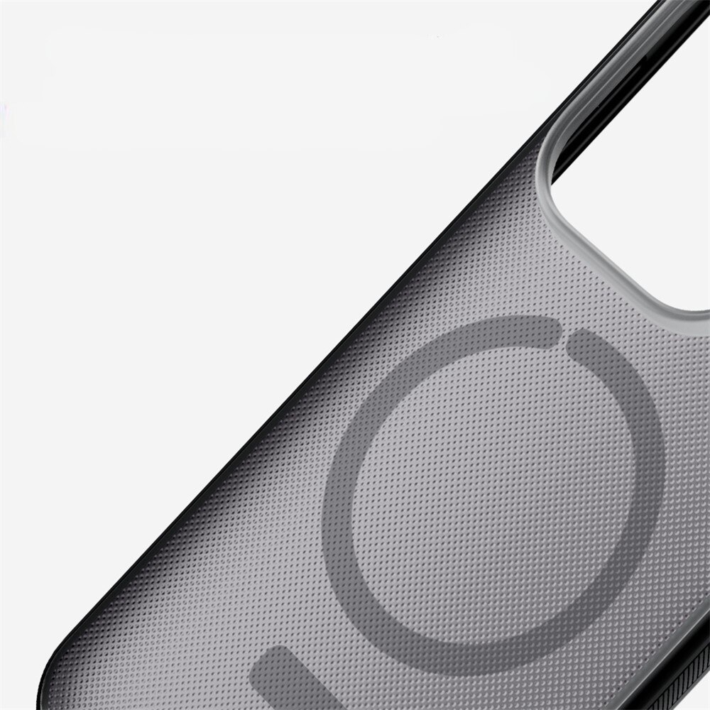 Etui pentru telefon Nillkin Frosted Shield Pro MagSafe, protectie hibrida, mata, transparenta/neagra, pentru Oppo Find X9 Pro