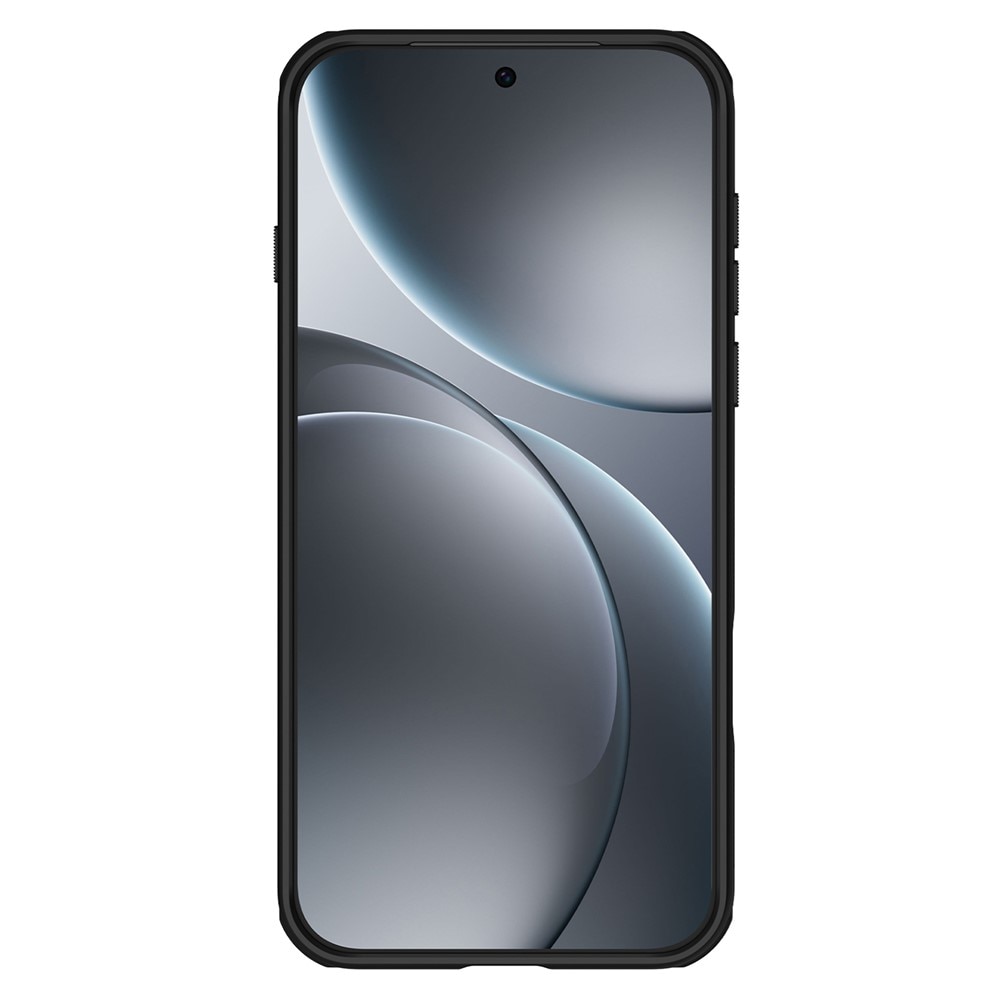 Etui pentru telefon Nillkin Frosted Shield Pro MagSafe, protectie hibrida, mata, transparenta/neagra, pentru Oppo Find X9 Pro