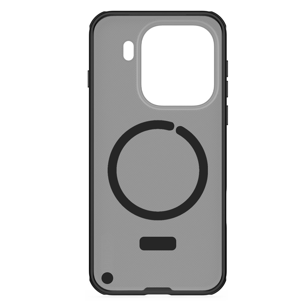 Etui pentru telefon Nillkin Frosted Shield Pro MagSafe, protectie hibrida, mata, transparenta/neagra, pentru Oppo Find X9 Pro
