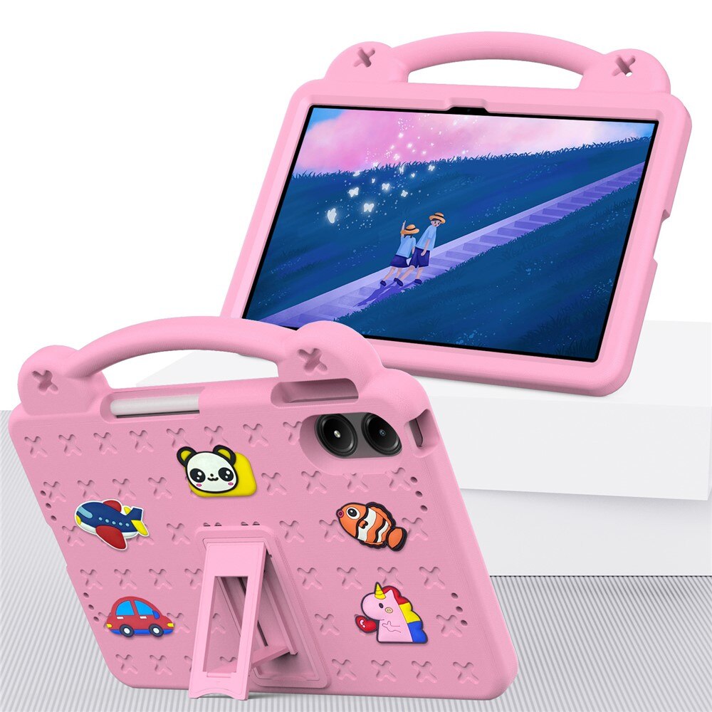 Husa tableta XGSM pentru Xiaomi Redmi Pad 2 Pro, modele vesele, roz, cu suport