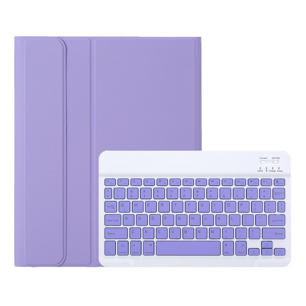 Etui cu tastatura pentru Samsung Galaxy Tab A11+, 2 in 1, violet, slot pentru stylus, Bluetooth