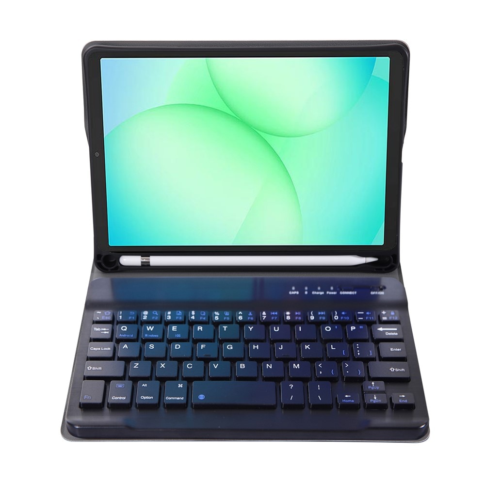 Husa tableta cu tastatura pentru Samsung Galaxy Tab A11, 2 in 1, Bluetooth, neagra