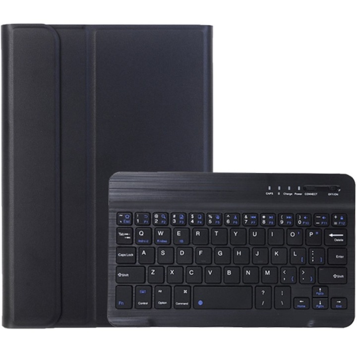 Husa tableta cu tastatura pentru Samsung Galaxy Tab A11, 2 in 1, Bluetooth, neagra