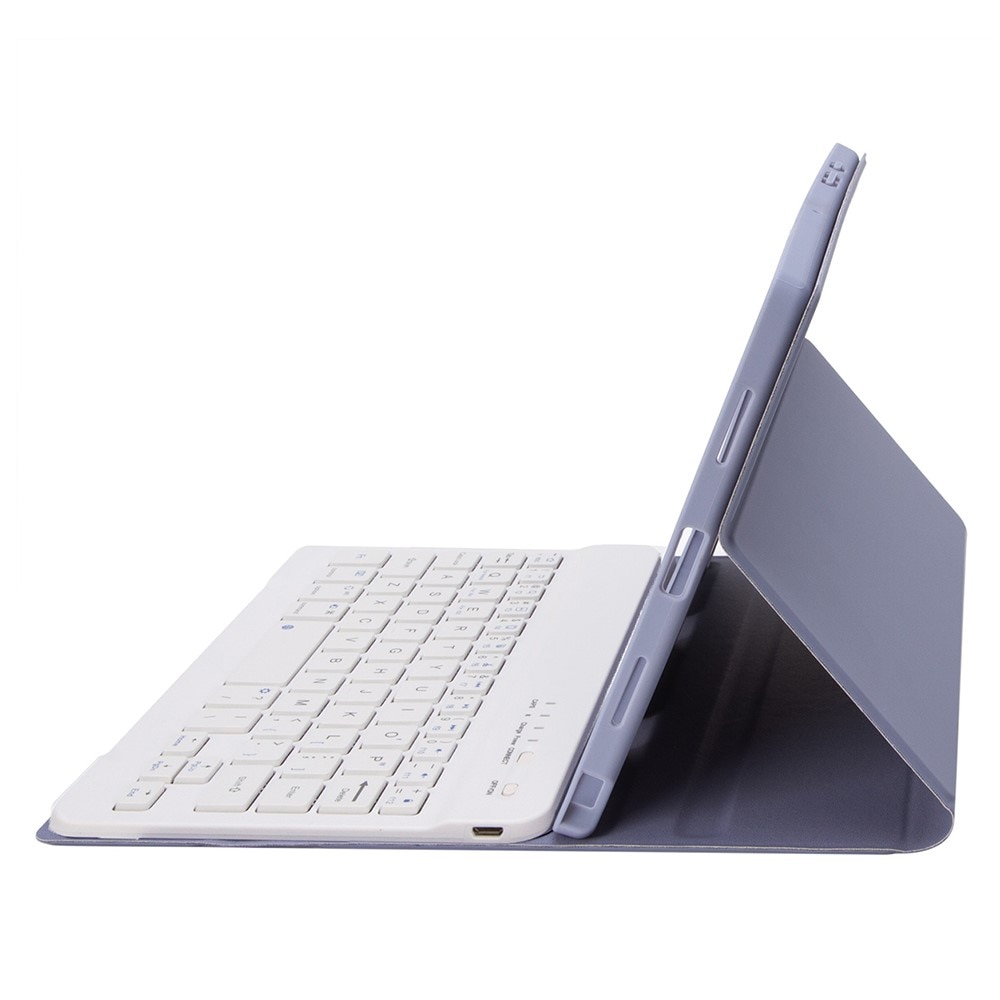 Husa tableta cu tastatura pentru Samsung Galaxy Tab A11, 2 in 1, violet, slot pentru stylus, Bluetooth