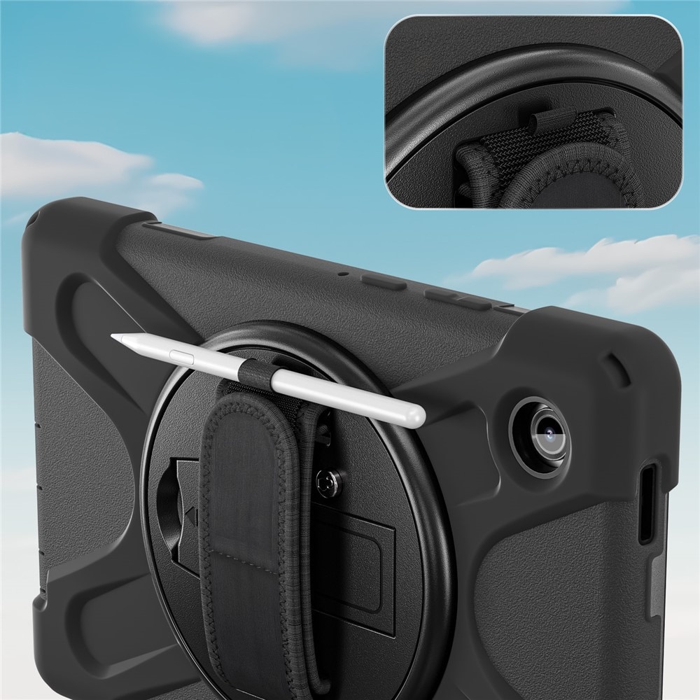 Husa tableta XGSM pentru Samsung Galaxy Tab A11, neagra, cu curea de umar