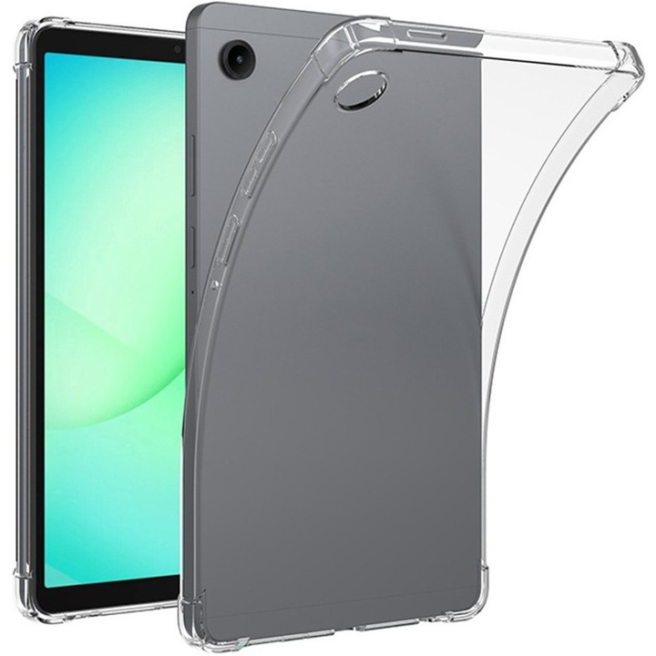 Etui transparent pentru tableta Samsung Galaxy Tab A11/A9, TPU, colturi intarite, antiderapant