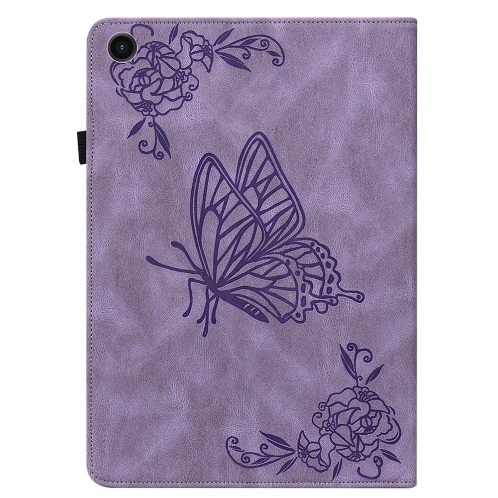 Etui pentru tableta, Butterfly, fiolet, pentru Samsung Galaxy Tab A11+, cu suport si compartimente pentru carduri