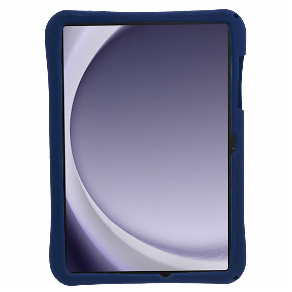 Husa tableta pentru copii, XGSM, Samsung Galaxy Tab A11+/A9+, cu suport rotativ 360, motiv Astronaut, granat, cu snur de purtare