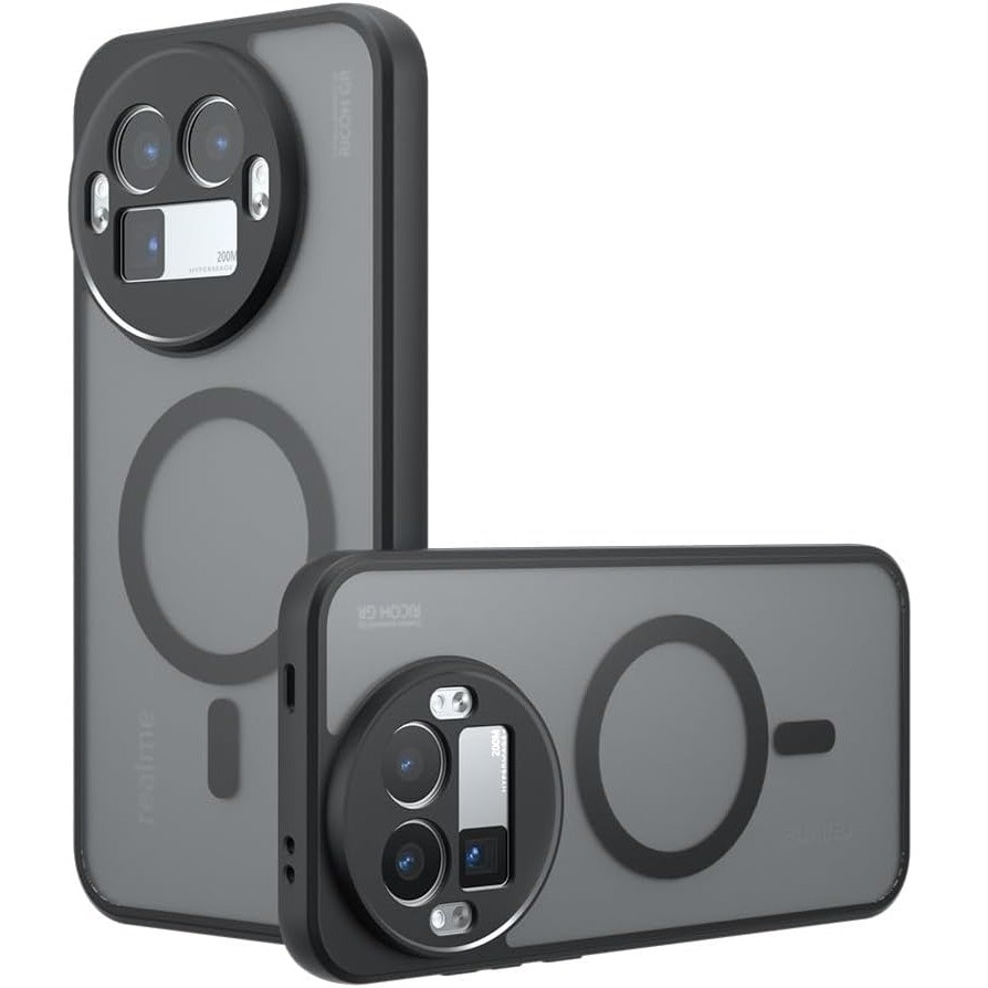 Husa telefon Realme GT 8 Pro, ERBORD Matt Case, hibrida, protectie sporita, neagra